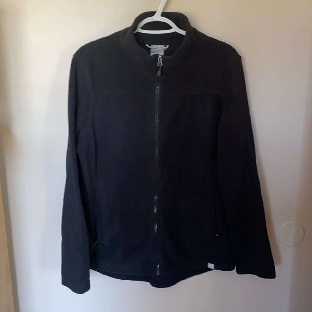 Avalanche black zip up fleece